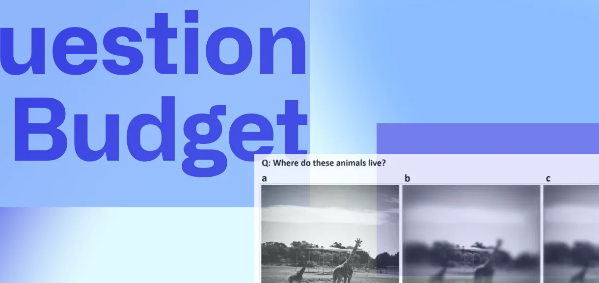 Giraffe visual question answering example under full, variable, and uniform resolution.